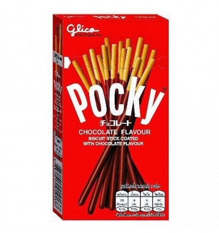 Pocky Chocolate - cookie dough sticks with chocolate, 47g