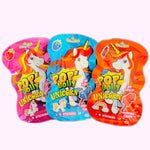 FC POP Lolly Unicorn Einhorn-Lolli zum Dippen Brausepulver und Sticker, 3er-Pack