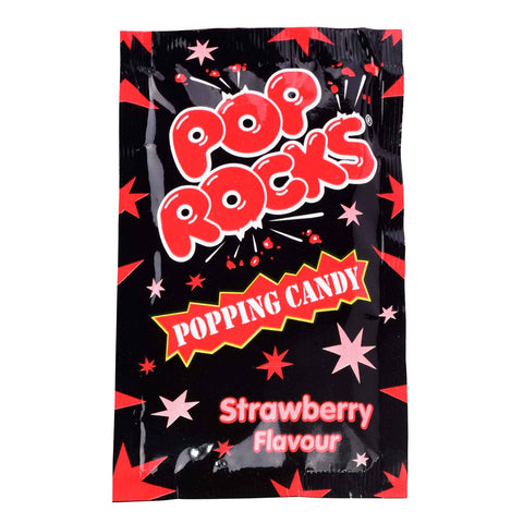 Pop Rocks Strawberry, saures Knisterpulver mit Erdbeergeschmack, 7g