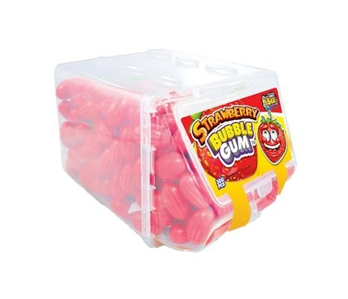 Johny Bee Kaugummi Strawberry Gum mit Erdbeergeschmack, 300 Stück