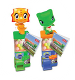 Sweet Dinos Vending Gumball Machine - mini chewing gum machine with chewing gum and function, 15g