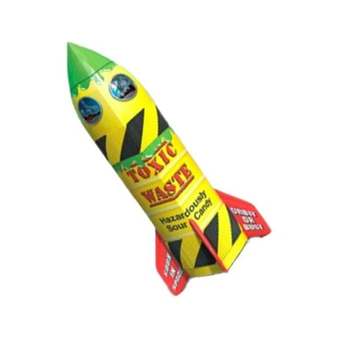 Toxic Waste Hazardously Yellow Drum Candy Rocket, 126g