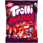 Trolli Dracula - Gomma da masticare alla frutta Denti da vampiro, 150g