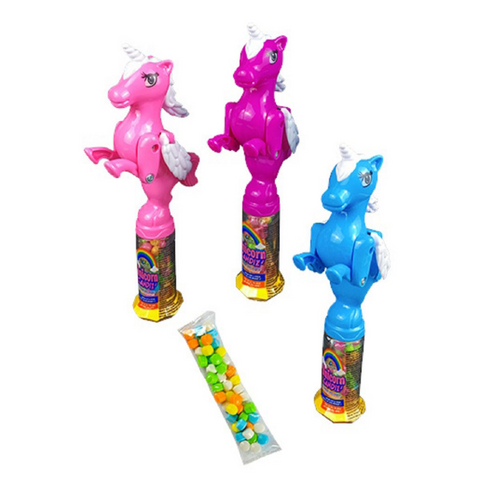 FC Unicorn Candiz Movable Unicorno giocattoli pieni di caramelle, 10G