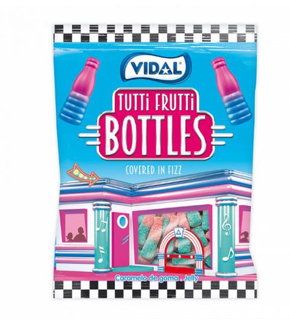 Vidal Tutti Frutti Bottles - Fruchtgummi Flaschen, 90g