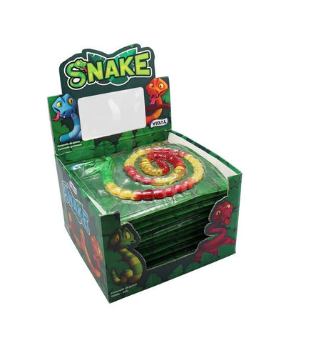 Vidal Snake Jelly - serpents de gomme aux fruits XL sucrés et fruités 100 cm, 66 g