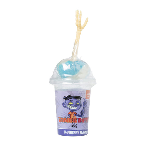 Zombie Dippers Hand Dipper - sucette effrayante en os avec pétillant, 50g