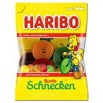 Haribo Bunte Schnecken - mega fruchtige Fruchtgummi-Schnecken mit 5 Geschmacksrichtungen, 160g