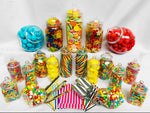 19 Gläser zum selber befüllen für Candybar, mit Zangen und Beutel