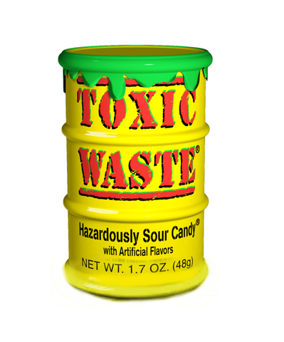 Toxic Waste Sour Candy - extra sour candies individually wrapped with fruit flavor, various, 42g