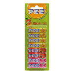 Blister de bonbons PEZ - recharge bonbons fruités végétariens diverses variétés, 8 pièces