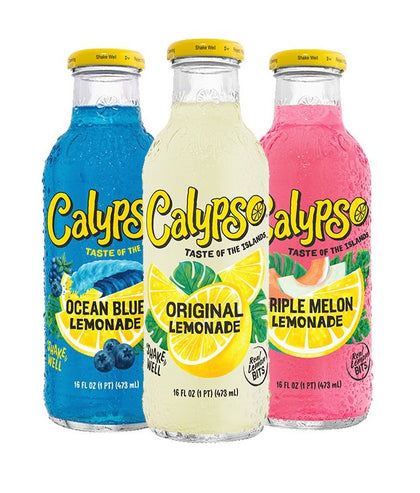 Calypso Lemonades - limonade rafraîchissante des États-Unis - différentes variétés, 473ml