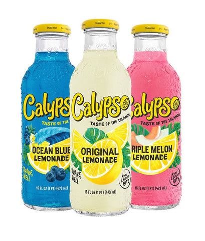 Calypso Lemonades - limonata rinfrescante dagli USA - varie varietà, 473 ml