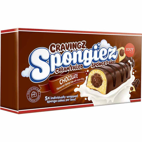 Cravingz Spongiez Chocolate,gefüllte Küchlein mit Milchschokocreme 5 Stück, 200g