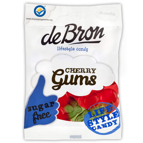 De Bron Cherry Gums sugar free, 90g