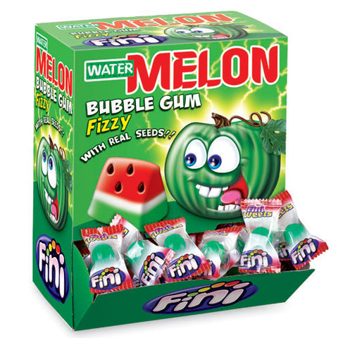 Fini Watermelon Gum - chewing gum with effervescent filling and watermelon flavor, 200 pieces