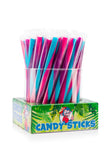 Felko Candy Sticks - bâtonnets de bonbons colorés végétariens sans gluten diverses variétés, 55g