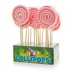 Felko Lolly Spiral Pop Pink - pinkfarbener XL-Lollie mit Fruchtgeschmack, 80g