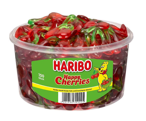 Haribo Happy Cherries - Fruchtgummi in Kirsch-Form mit fruchtigem Kirschgeschmack, 150 Stück