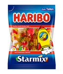 Haribo Starmix - mélange de gommes aux fruits colorés et fruités avec variantes de sucre mousse, 175 g