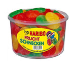 Haribo Lumache colorate Rotella - lumache alla frutta colorate e fruttate, gomme da masticare alla frutta, 150 pezzi