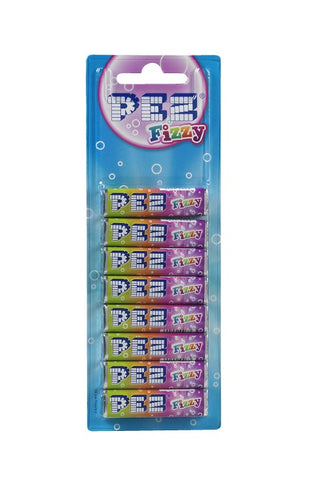 PEZ candies blister pack - refill pack fruity candies veggie various varieties, 8 pieces
