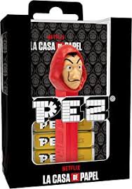 PEZ dispenser exclusive collection box for the Money Heist series