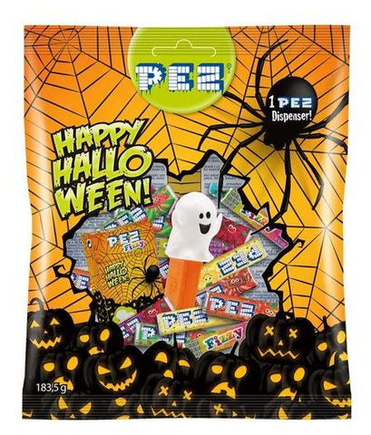 Sac PEZ Halloween - avec diverses friandises et un distributeur PEZ