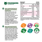 Powerbeärs Vegan senza zucchero tropicale, 50 g MHD 6/23