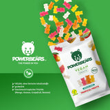 Powerbeärs Vegan senza zucchero tropicale, 50 g MHD 6/23
