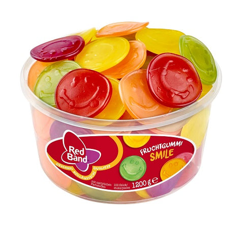 Gomma da masticare alla frutta Red Band Smile, 100 pezzi