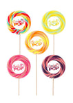 Swigle Pop Lolly - sucettes XXL fruitées et végétariennes diverses variétés fruitées, 125g