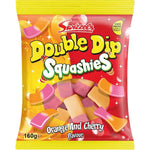 Swizzels Double Dip Squashies Orange & Cherry, 160g