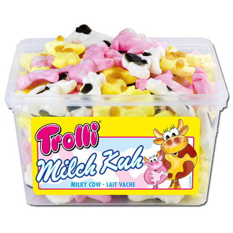 Sucre en caoutchouc de fruits de vache à lait trolli, 150 morceaux