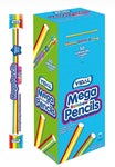 Vidal Mega Pencils - délicieux bâtonnets de gomme aux fruits fruités remplis de fondant doux, 1 pièce date de péremption 7/23