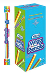 Vidal Mega Pencils - deliziosi bastoncini di gomma alla frutta ripieni di morbido fondente, 1 pezzo da consumarsi preferibilmente entro il 23/7