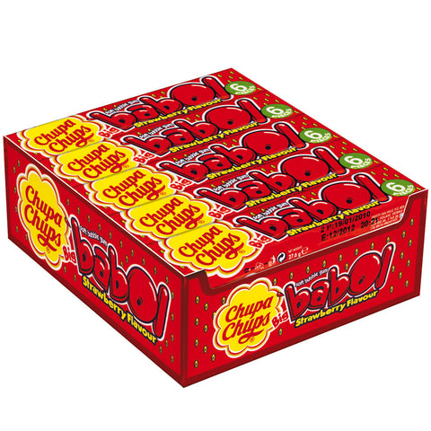 Chupa Chups Big Babol - deliciously scented and deliciously fruity chewing gum in various flavors, 27.6g