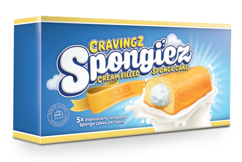 Cravingz Spongiez, torte farcite con crema al latte 5 pezzi, 200g