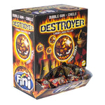 Fini Destroyer Gum sour - gomma da masticare acida con nucleo liquido, 200 pezzi