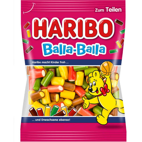 Haribo Balla-Balla - confiserie aux gommes aux fruits, 160g