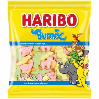 Haribo Bumix - délicieuse gomme de fruit au sucre et à la mousse fruitée avec des variantes de fruits sélectionnées, 175g