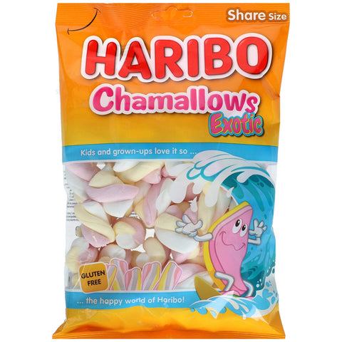 Haribo Chamallows Exotic - fruchtige Marshmallows mit Vanillegeschmack, 175g
