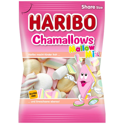 Haribo Chamallows Mallow Mix - leckere Schaumzucker Marshmallows, 175g