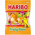Haribo Fruity-Bussi - gomme aux fruits super fruitée avec sucre mousse et garniture aux fruits, 175g
