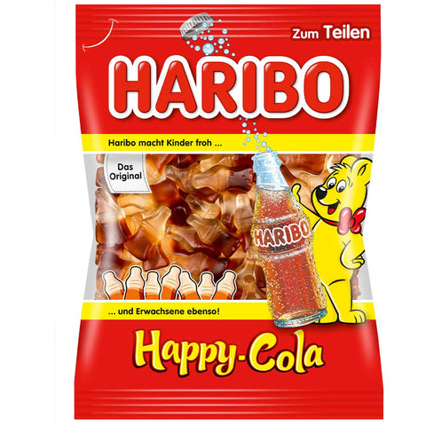 Haribo Happy Cola Cola bottles - fruit gum classic with Cola flavor, 175g