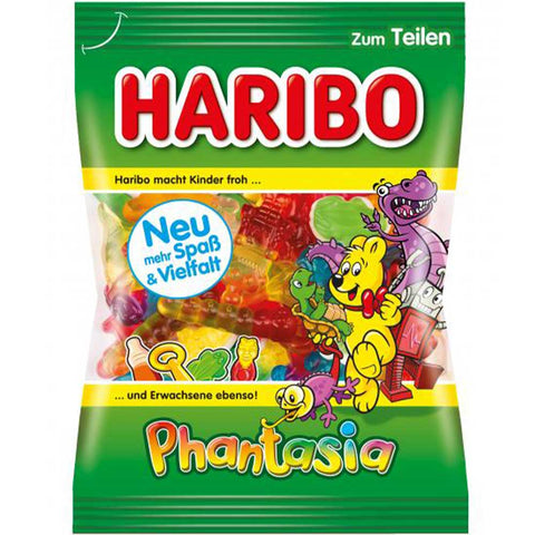 Haribo Phantasia - classic fruit gum mix with foam sugar variants, 175g