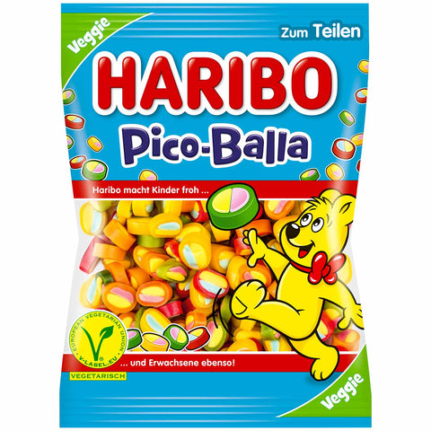 Haribo Pico Balla veggie - fruity fruit gum confectionery with special flavor variants, 160g