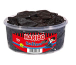 Haribo Salino salmiak-licorice rhombuses - spicy licorice in a large round tin, 150 pieces