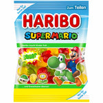 Haribo Super Mario - fruchtige und saure Fruchtgummi-Schaumzucker Varianten im Nintendo-Style, diverse Sorten, 175g