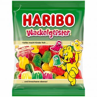 Haribo Wackelgeister - fruchtiges Fruchtgummi in Geisterform mit verschiedenen Wackelpudding-Geschmacksrichtungen, 160g